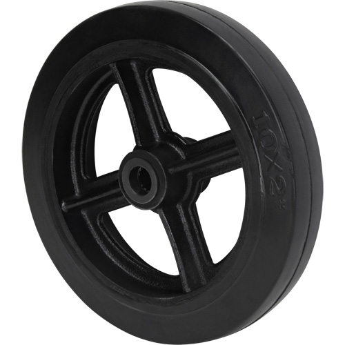 Roue en caoutchouc moul&eacute;, 10" (254 mm) dia. x 2" (50,8 mm) la, Capacit&eacute; de 948 lb (430 kg) Distribution Jean Lapalme