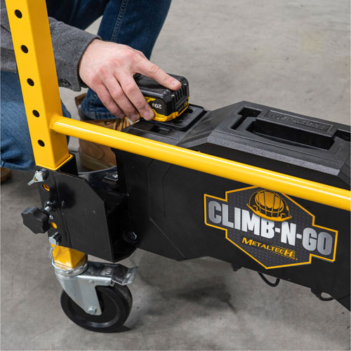 Syst&egrave;me de motorisation pour &eacute;chafaudage Climb-N-Go Distribution Jean Lapalme