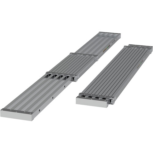 Telescoping Work Plank, 108" W x 12" D, 250 lbs. Capacity, Knocked Down Distribution Jean Lapalme