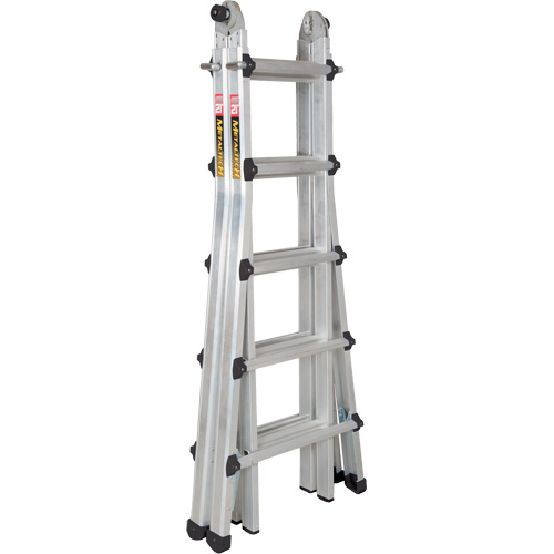 Telescoping Multi-Position Ladder, Aluminum, 300 lbs., CSA Grade 1A Distribution Jean Lapalme