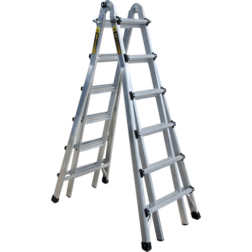 Telescoping Multi-Position Ladder, Aluminum, 300 lbs. Distribution Jean Lapalme
