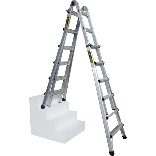 Telescoping Multi-Position Ladder, Aluminum, 300 lbs. Distribution Jean Lapalme