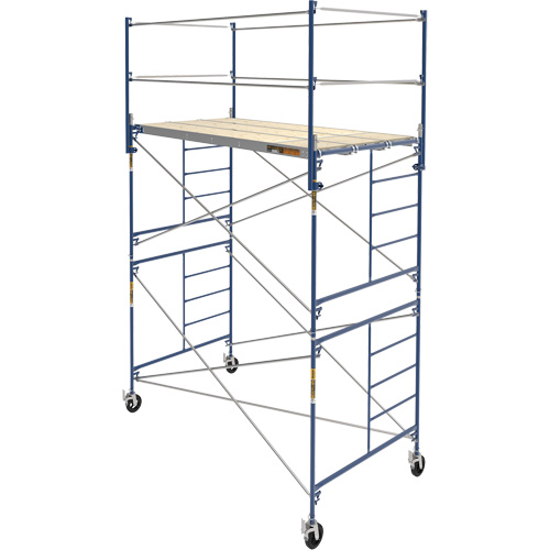 Complete Scaffold Tower with Casters, 66-2/10" D x 177-1/2" H Distribution Jean Lapalme
