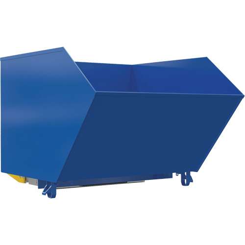 Conteneur autobasculeur moyennement lourd en style H, Acier, 1-1/2 vg³, Bleu Distribution Jean Lapalme