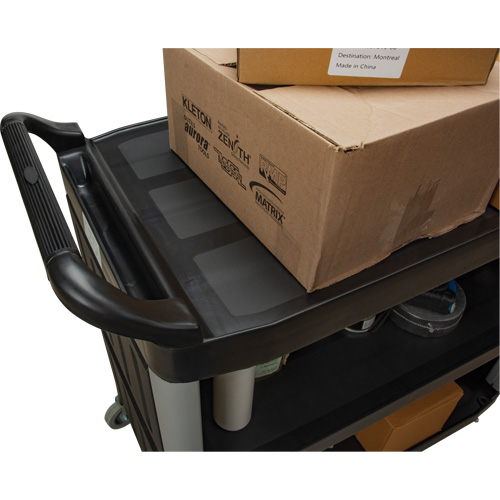 Chariot utilitaire, 3 tiers, 19-3/4" x 37-1/2" x 40-1/4", Capacit&eacute; 250 lb Distribution Jean Lapalme