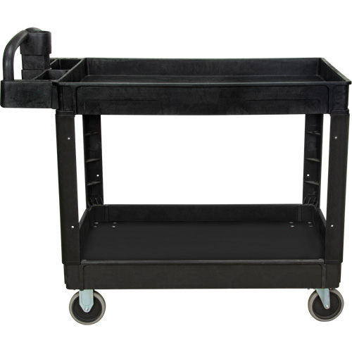Utility Cart, 2 Tiers, 25-5/8" x 33-1/2" x 43-3/4", 550 lbs. Capacity Distribution Jean Lapalme