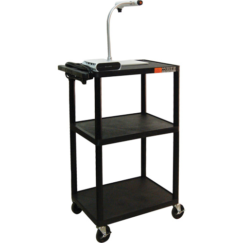 Electric Utility Cart, 3 Tiers, 24" x 42" x 18", 300 lbs. Capacity Distribution Jean Lapalme