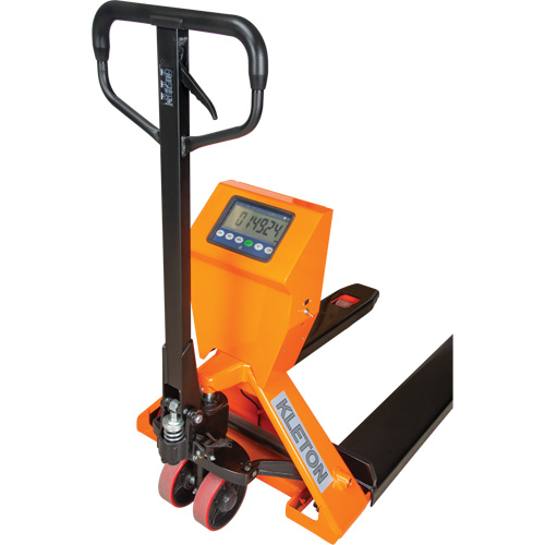 Digital Scale Pallet Truck, 44.5" L x 27.75" W, 4400 lbs. Cap. Distribution Jean Lapalme