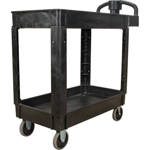 Chariot utilitaire, 2 tiers, 17-1/8" x 33-1/2" x 37-5/8", Capacit&eacute; 550 lb Distribution Jean Lapalme