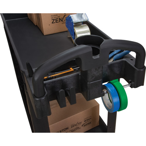 Chariot utilitaire, 2 tiers, 17-1/8" x 33-1/2" x 37-5/8", Capacit&eacute; 550 lb Distribution Jean Lapalme