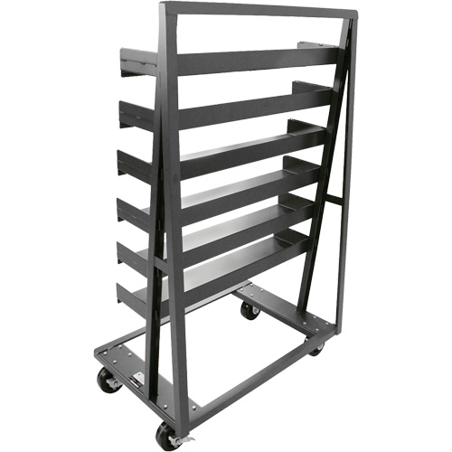 Chariot &agrave; cadre en A robuste &agrave; un c&ocirc;t&eacute; avec 6 plateaux, 38" x 25" x 63", Capacit&eacute; 2500 lb Distribution Jean Lapalme