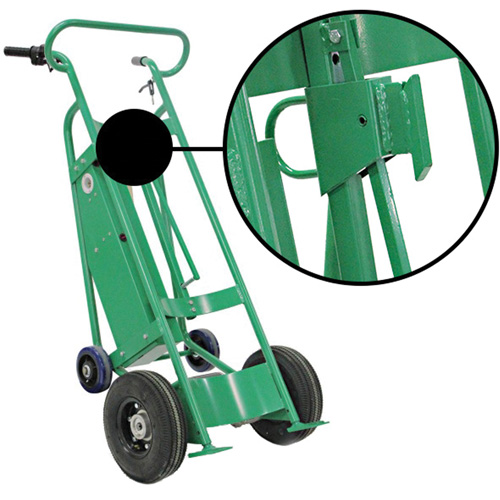 Powered Drum Hand Truck with Pneumatic Wheels Distribution Jean Lapalme