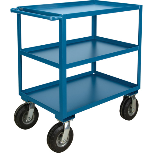 Outdoor Shelf Cart, 3 Tiers, 24" W x 39" H x 51" D, 1200 lbs. Capacity Distribution Jean Lapalme