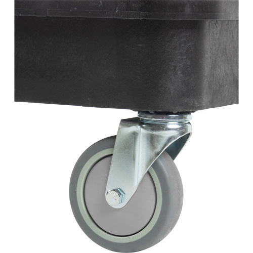 Utility Cart with Deep Lip Shelf, 3 Tiers, 19" x 39-1/2" x 28-1/4", 330 lbs. Capacity Distribution Jean Lapalme