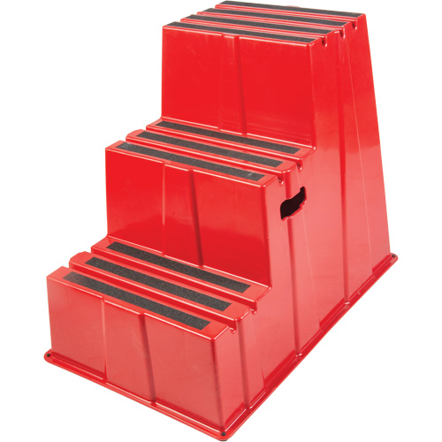 Industrial Step Stool, 3 Steps, 34-13/16" x 22-7/16" x 28-1/2" High Distribution Jean Lapalme