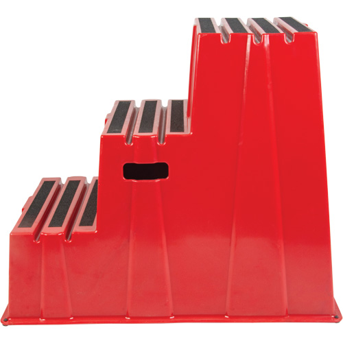 Industrial Step Stool, 3 Steps, 34-13/16" x 22-7/16" x 28-1/2" High Distribution Jean Lapalme
