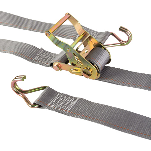 Heavy-Duty Utility Strap, J-Hook, 2" W x 16' L, 500 lbs. (227 kg) WLL Distribution Jean Lapalme