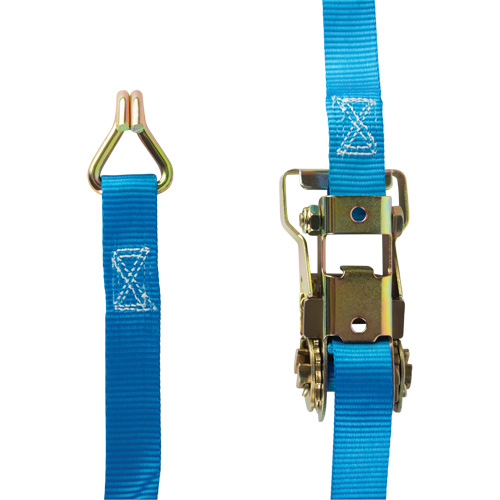 Ratchet Strap, J-Hook, 1" W x 16' L, 835 lbs. (379 kg) Working Load Limit Distribution Jean Lapalme
