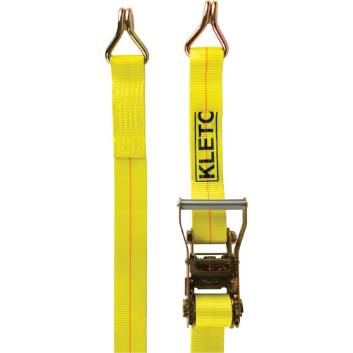Tendeur d'arrimage pour treuil, Crochet en J, 2" , 30' , Charge d'utilisation max. 1670 lb (757 kg) Distribution Jean Lapalme