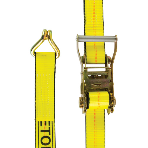 Tendeur d'arrimage pour treuil, Crochet en J, 2" , 30' , Charge d'utilisation max. 3335 lb (1512 kg) Distribution Jean Lapalme