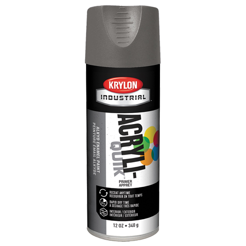 Industrial Acryli-Quik Lacquer, Grey, Very Flat, 12 oz., Aerosol Can Distribution Jean Lapalme
