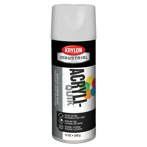 Industrial Acryli-Quik Lacquer, White, Gloss, 12 oz., Aerosol Can Distribution Jean Lapalme