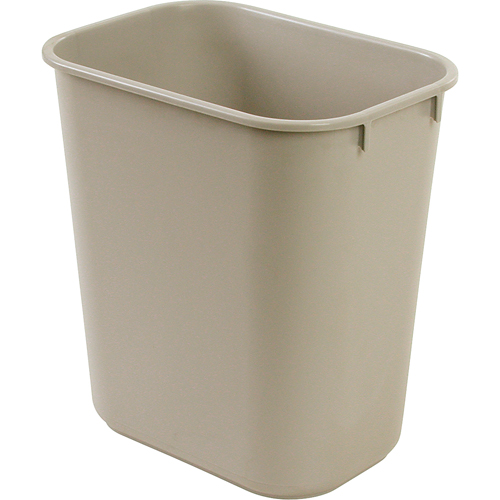 Corbeille &agrave; papier en plastique, 28 pintes, Plastique Distribution Jean Lapalme