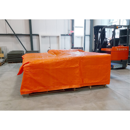 B&acirc;ches isol&eacute;es, Poly&eacute;thyl&egrave;ne, Orange, 20' x 12' x 8 mils Distribution Jean Lapalme