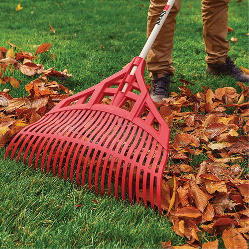 R&acirc;teau &agrave; feuilles, Lame 24", Manche Bois, Lame Plastique Distribution Jean Lapalme