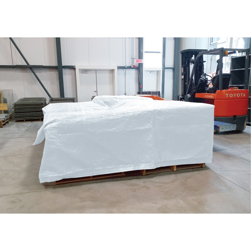 Insulated Tarp, Polyethylene, White, 20' x 12' x 8 mils Distribution Jean Lapalme