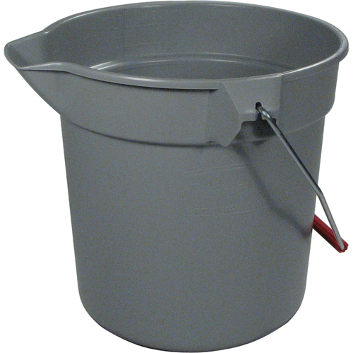 Seau Brute, Capacit&eacute; de 2.5 gal. US (10 pintes), Gris Distribution Jean Lapalme