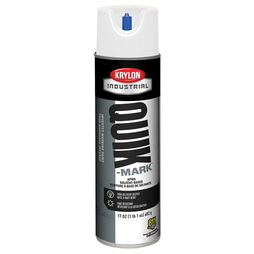 Peinture de marquage industrielle invers&eacute;e &agrave; base de solvant Quik-Mark, 17 oz, Canette a&eacute;rosol Distribution Jean Lapalme