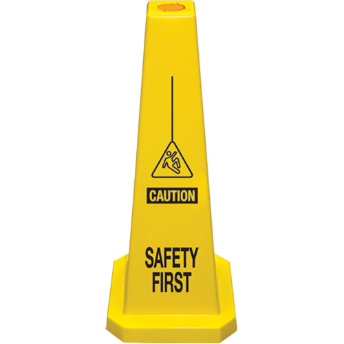 C&ocirc;nes de d&eacute;viation  Safety First , Anglais avec pictogramme Distribution Jean Lapalme