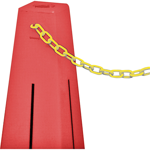 Traffic Cones - Accessories, Yellow, 2" Link, 20' Length Distribution Jean Lapalme