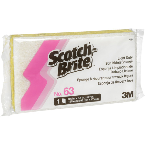 &eacute;ponge &agrave; r&eacute;curer pour les petits travaux Scotch-Brite, Cellulose/&agrave; r&eacute;curer, 3-1/2" la x 6" l Distribution Jean Lapalme