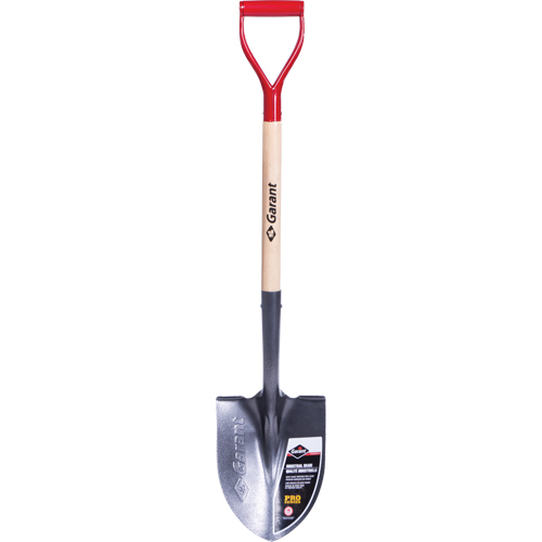 Pelle ronde Pro, Lame Acier durci, Bois, Manche Prise en D Distribution Jean Lapalme