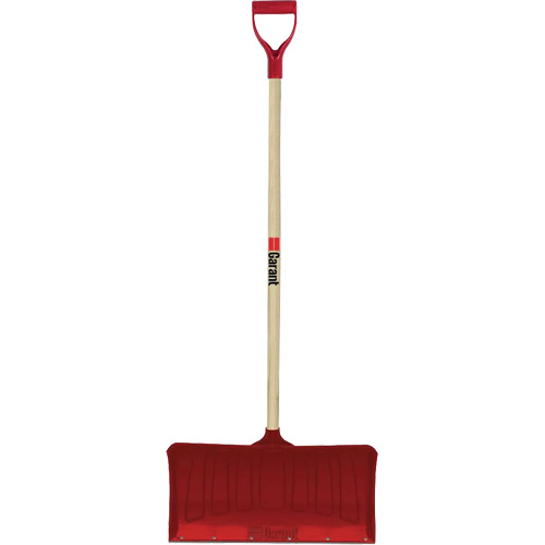 Red Snow Pusher, Polypropylene Blade, D-Grip Handle, 20-3/4" W Distribution Jean Lapalme