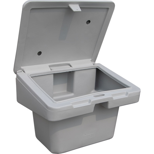 Salt Sand Container SOS, With Hasp, 30" x 24" x 24", 5.5 cu. Ft., Grey Distribution Jean Lapalme
