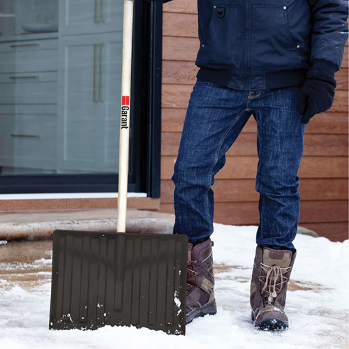 Pelle &agrave; neige Nordic, Lame Polypropyl&egrave;ne, Largueur 17-3/4", Manche Prise en D Distribution Jean Lapalme