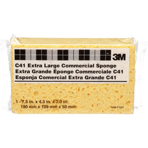 Commercial Size Sponge, Cellulose, 4-1/2" W x 7-1/2" L Distribution Jean Lapalme