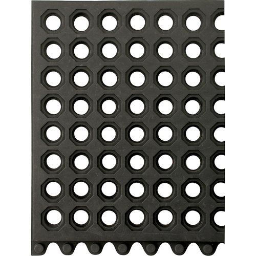 Tapis 24/Seven, Caoutchouc, 3' la c, 3' lo, 5/8" &eacute;paisseur, Noir Distribution Jean Lapalme