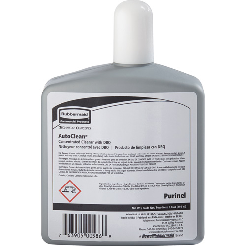 Produit d'entretien pour drain et nettoyeur de cuvette de rechange AutoClean de Purinel, 9,8 oz, Bouteille Distribution Jean Lapalme