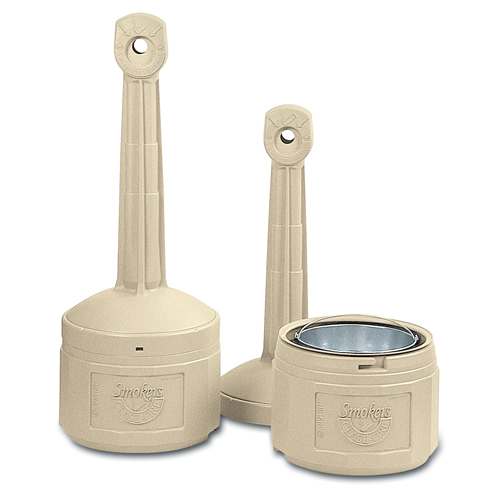 Cendriers Smoker's Cease-Fire, Sur pied, Plastique, Capacit&eacute; 4 gal. US, Hauteur 38-1/2" Distribution Jean Lapalme