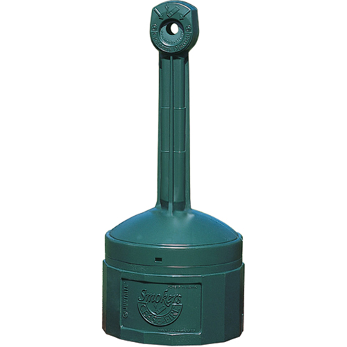 Smokers Cease-Fire&reg; Cigarette Butt Receptacle, Free-Standing, Plastic, 4 US gal. Capacity, 38-1/2" Height Distribution Jean Lapalme