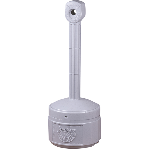 Smokers Cease-Fire&reg; Cigarette Butt Receptacle, Free-Standing, Plastic, 1 US gal. Capacity, 30" Height Distribution Jean Lapalme