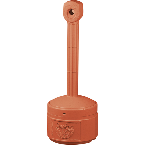 Smokers Cease-Fire&reg; Cigarette Butt Receptacle, Free-Standing, Plastic, 1 US gal. Capacity, 30" Height Distribution Jean Lapalme