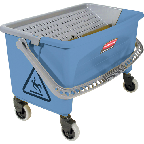 Seau pour vadrouille de finition en microfibres, Capacit&eacute; de 10.75 gal. US (43 pintes), Bleu Distribution Jean Lapalme