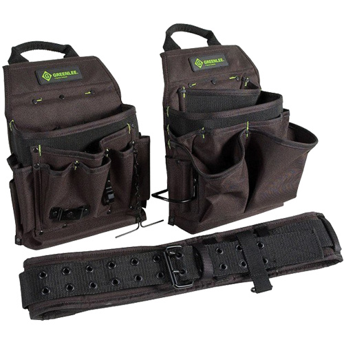 Ceinture porte-outils combin&eacute;e, Polyester, Noir Distribution Jean Lapalme