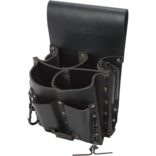 Tool Belt Pouch, Multiple Tool Holder, Leather, 8 Pockets Distribution Jean Lapalme