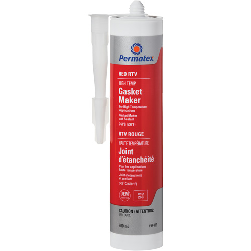 Compos&eacute; &agrave; joints RTV rouge haute temp&eacute;rature, 300 ml, Tube, Rouge Distribution Jean Lapalme